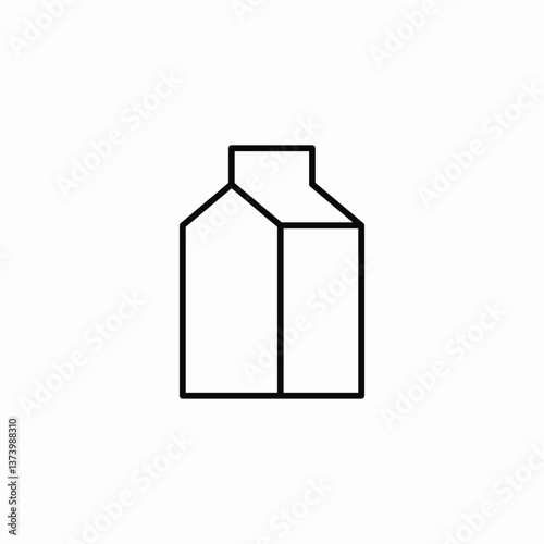 milk pack icon sign vector