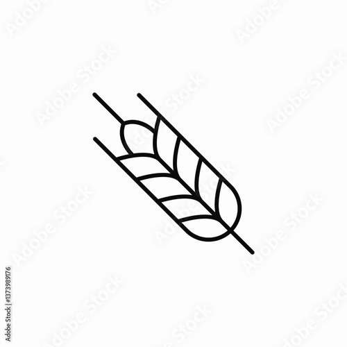 wheat product icon sign vector