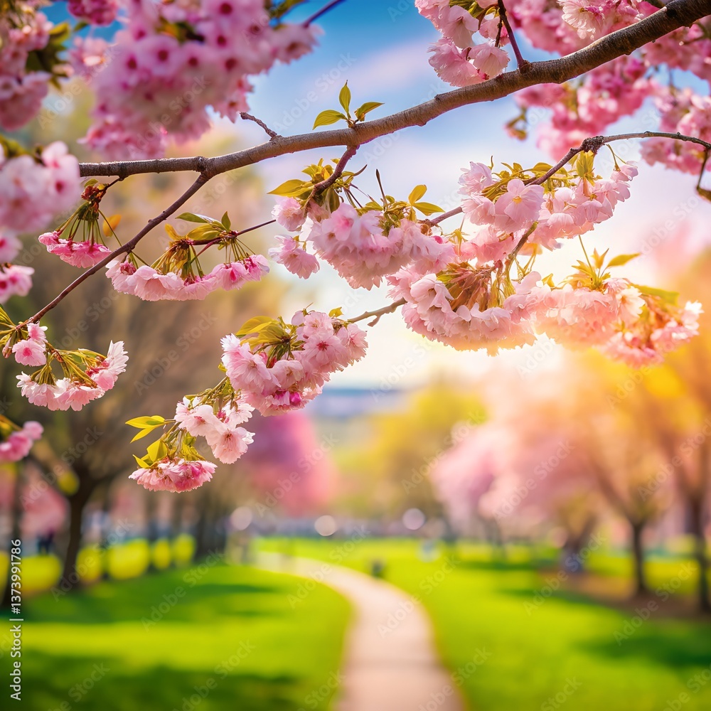 Obraz premium pink cherry blossom