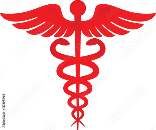 caduceus medical symbol vector graphics