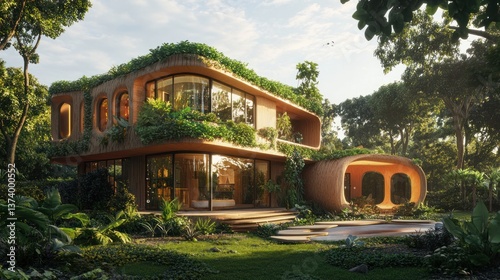 Sustainable Jungle Home Eco-Architecture Design