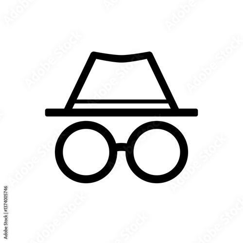 incognito icon, anonymous icon. flat vector illustration design.