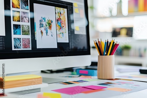 Modern design workspace