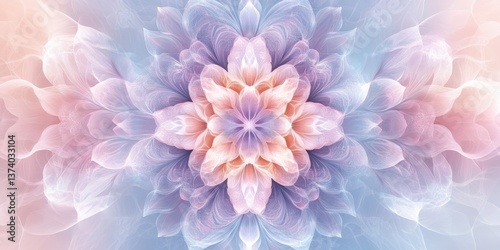 Floral Harmony: A mesmerizing display of pastel petals unfolds, creating a sense of tranquility and balance, showcasing the intricate beauty of nature.