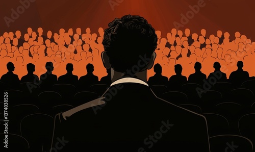 An influential executive presents a compelling keynote speech, motivating attendees with cutting-edge vision and pioneering thinking