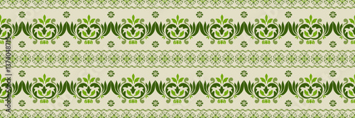 Collar seamless floral pattern with flowers. Vector illustration design digital file download for print, printable, collar, wallpaper, background, decoration, textile and many projects.