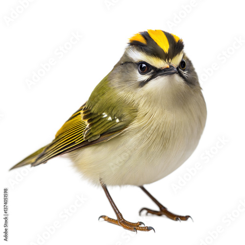 Golden Crowned KIinglet AI Generated Image