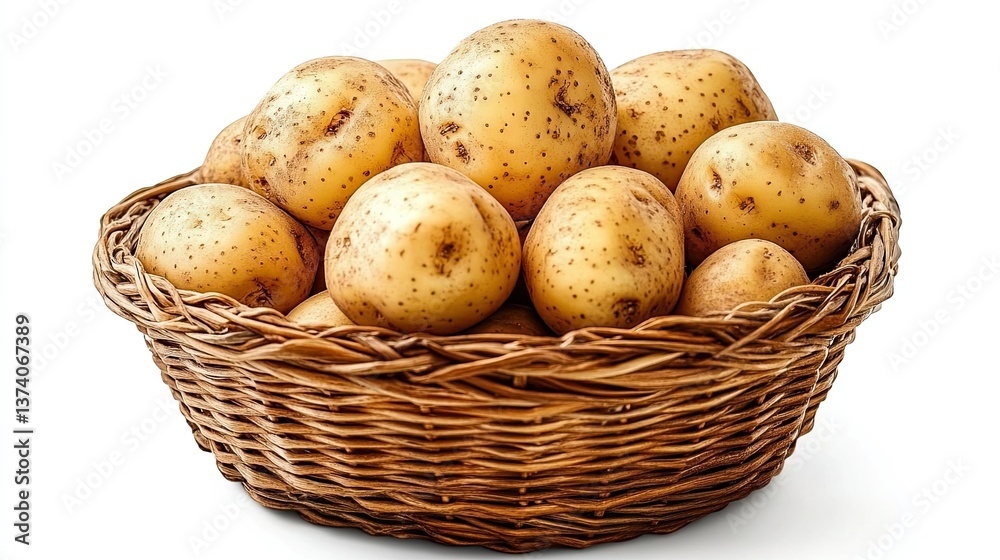 Potatoes for baking on a transparent background Potatoes for baking on a transparent background