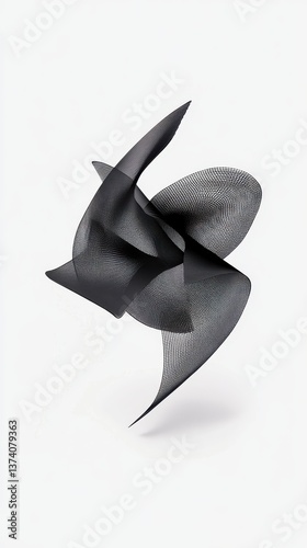 Obraz na płótnie Sculptural Abstraction: An elegant, abstract sculpture composed of flowing, intertwined forms, creating a sense of movement and artistry, evoking sophistication and modern design. w salonie