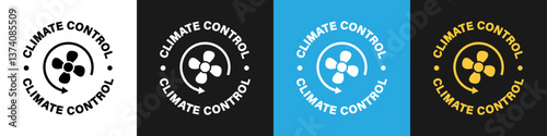 Climate Control vector sign for item or tool.