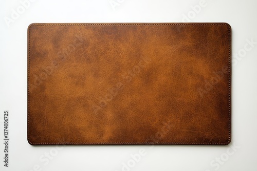 Premium Leather Desk Mat Brown Leather Desk Pad for Office or Home
