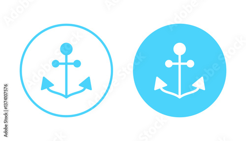 Anchor icon vector. Anchor sign and symbol. Anchor marine icon.