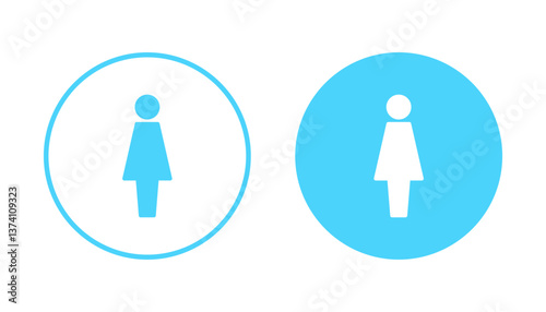 Female icon vector. woman sign and symbol