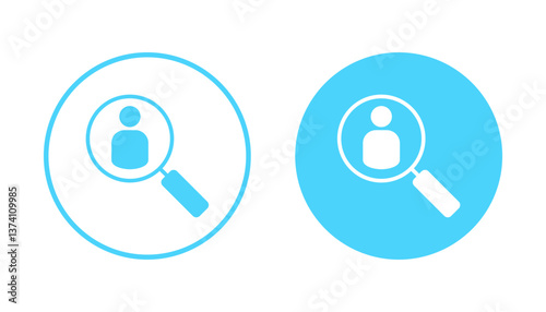 Hiring icon vector. Search job vacancy sign and symbol. Human resources concept. Recruitment