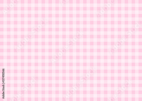 ピンクのチェック柄
