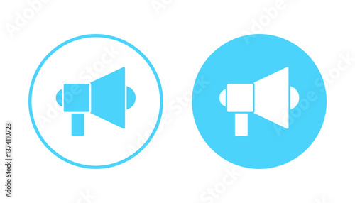 Megaphone icon vector. Loudspeaker sign and symbol