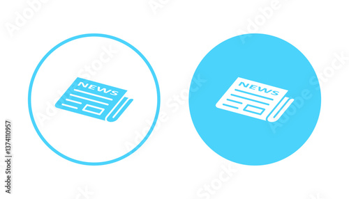 Newspaper icon vector. news paper sign and symbolign