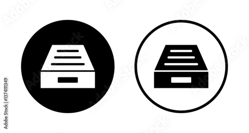 Archive folders icon logo design. Document vector icon. Archive storage icon.