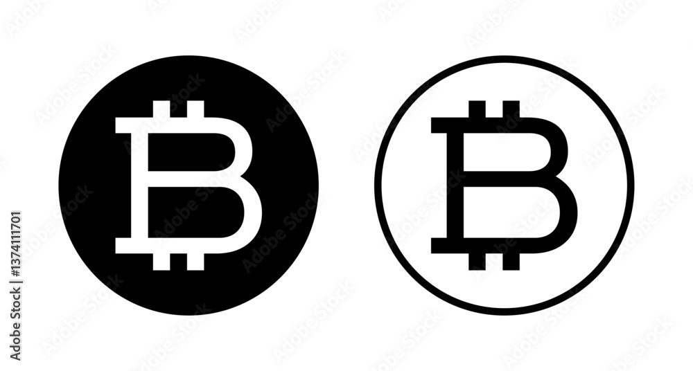 Bitcoin icon logo design. bitcoin sign and symbol. payment symbol. cryptocurrency logo Bitcoin icon logo design. bitcoin sign and symbol. payment symbol. cryptocurrency logo