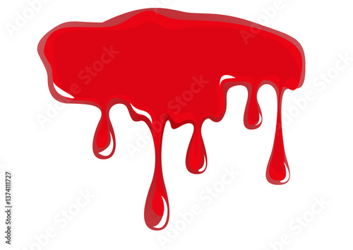 Ilustración de un charco de sangre