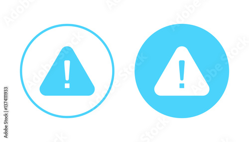 Exclamation danger icon vector. attention sign and symbol. attention sign
