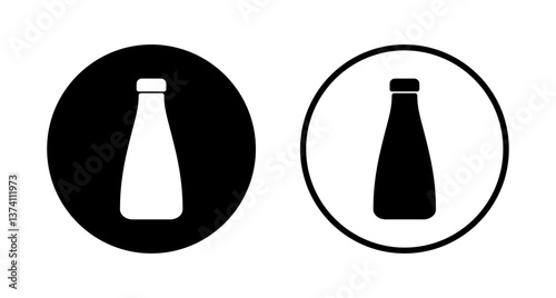 Bottle icon logo design. bottle sign and symbol