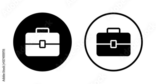 Briefcase icon logo design. suitcase sign and symbol. luggage symbol.