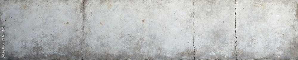 Fototapeta premium rough and weathered gray concrete wall with stains and cracks, texture, worn