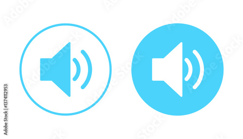 Speaker icon vector. volume sign and symbol. loudspeaker icon. sound symbol