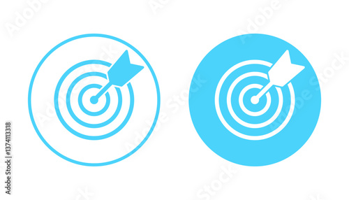Target icon vector. goal icon vector. target marketing sign and symbol