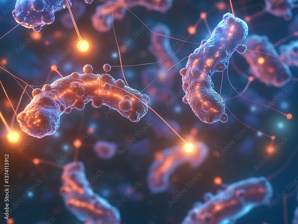 Synthetic probiotic bacteria engineered for enhanced human digestion and health benefits and glowing nutrient-absorbing filaments extending from bacterial structures Synthetic probiotic bacteria engineered for enhanced human digestion and health benefits and glowing nutrient-absorbing filaments extending from bacterial structures