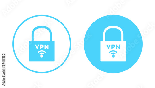 Vpn icon vector. Private network sign and symbol. virtual private network icon.
