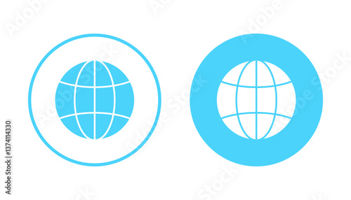 Web icon vector. go to web sign and symbol. web click icon. Global search icon
