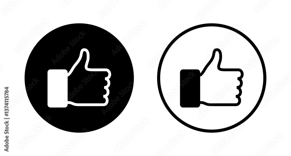 Like icon logo design. Thumbs up sign and symbol. Hand like Like icon logo design. Thumbs up sign and symbol. Hand like