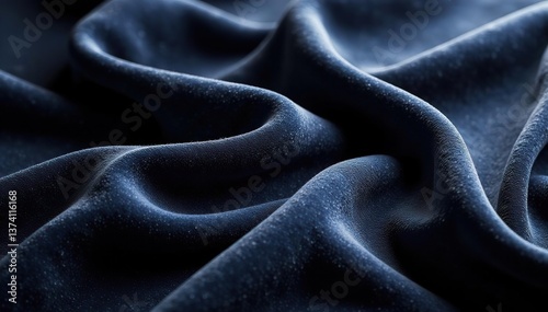 Luxurious velvet material with wavy folds, perfect for elegant wallpaper design or high-end Christmas background,  elegant,  wallpaper
