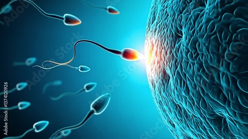 Explore the fascinating journey of sperm as they swim towards the egg, highlighting a crucial moment in human reproduction and the beginning of life