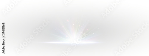 Png crystal star. Crystal ray light, sun shines PNG rainbow red yellow and blue color. Optical fire light effect. Png sparkle shine. Vector lens glare leakage glare reflection effect. Sunlight	

