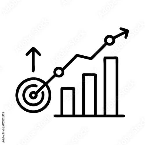 Growth Target Analytics Icon