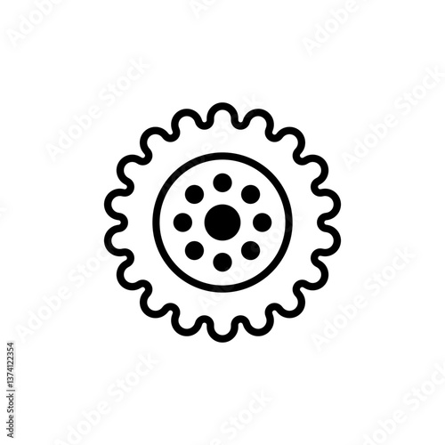 car sprocket icon , gear icon