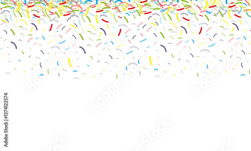Confetti Birthday Particle Border Background