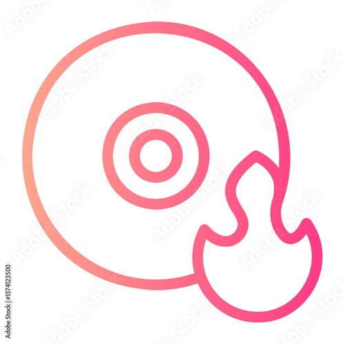 cd burn gradient icon