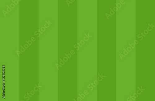 Green grass pattern for soccer and baseball fields. Stadium pitch turf from aerial view. Flat vector illustration isolated on white background.