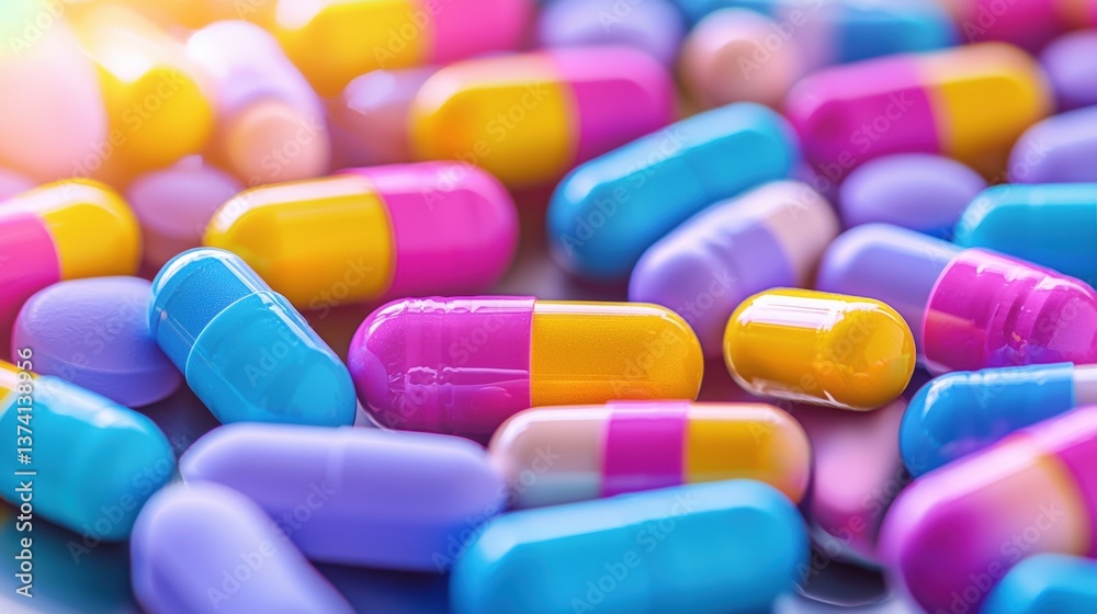 A vibrant array of colorful capsules scattered together, showcasing a variety of shapes and sizes, emphasizing their pharmaceutical nature. A vibrant array of colorful capsules scattered together, showcasing a variety of shapes and sizes, emphasizing their pharmaceutical nature.
