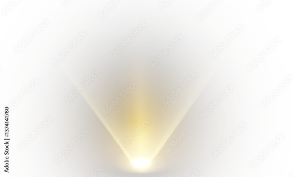 Yellow light effects. Beam png from a spotlight and a star. Gold Shine, glow, white. Glowing abstract isolated light effects lens. Lens flash,png explosion, spark.