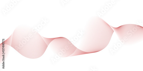 pink wave curve lines banner background design. Abstract soft wave lines dynamic flowing pink light isolated background. Vector Illustration of the pink pattern of lines. Black stripes on white .