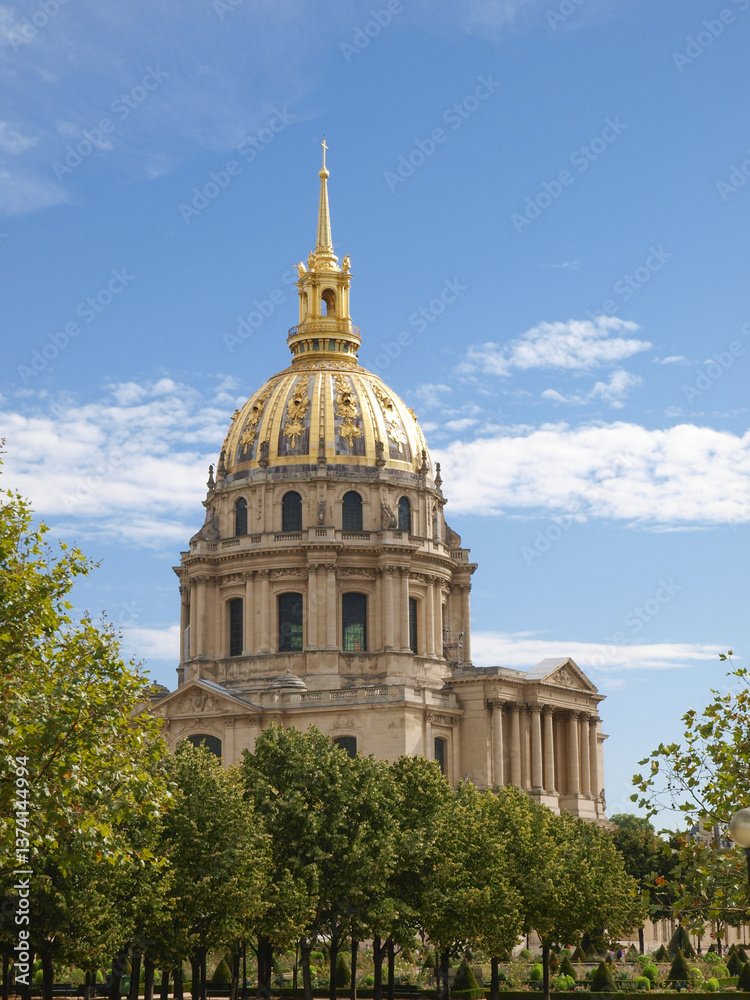 Fototapeta premium Paris, Invalidendom, Hotel des Invalides, Frankreich