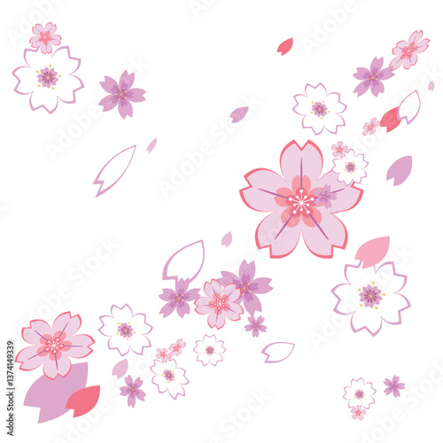 合格卒業入学新生活お祝いに_画面いっぱいの桜吹雪.eps
