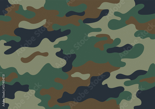 camouflage pattern military background with thread texture vector seamless green brown black colors