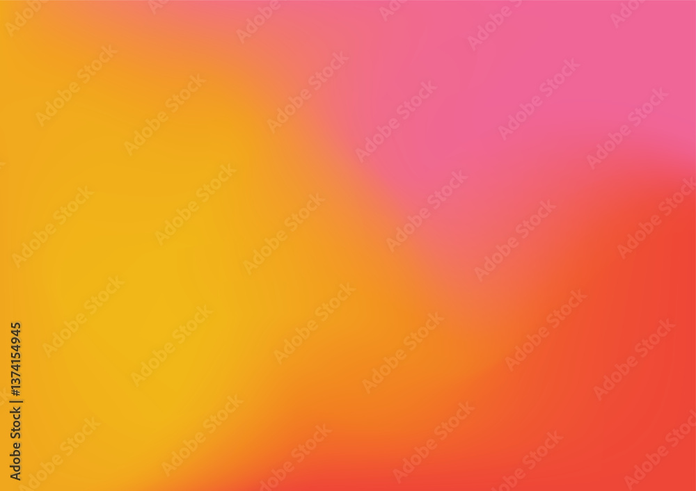 abstract gradient background yellow orange and pink colors vector blur illustration wallpaper banner poster