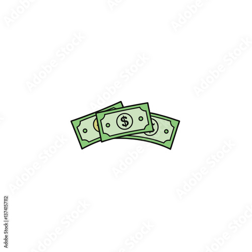 dollar sign on a white background